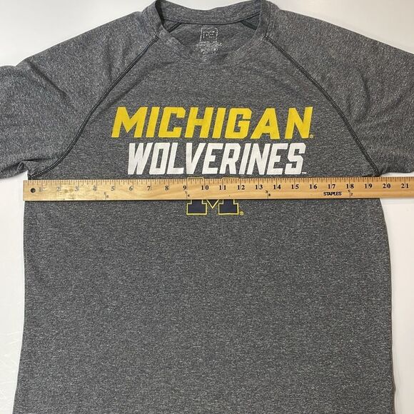 Pro Edge University of Michigan College Short Sleeve Polyester Shirt Sz M - Picture 4 of 6